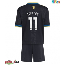 Camiseta Manchester United Joshua Zirkzee #11 Tercera Equipación para niños 2025-26 manga corta (+ pantalones cortos)